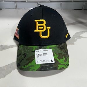Baylor University Bears Nike Dri Fit Black Camo Adjustable Hat New With Tags